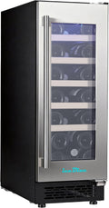 Iceblue Wine Fridge, 20 Bottles Wine Cooler Refrigerator, 41℉-72℉ Adjust Temperature Mini Fridge, Built-in Wine Refrigerator, Freestanding Beverage Refrigerator for Home, Office, Bar, Gift (Silver)