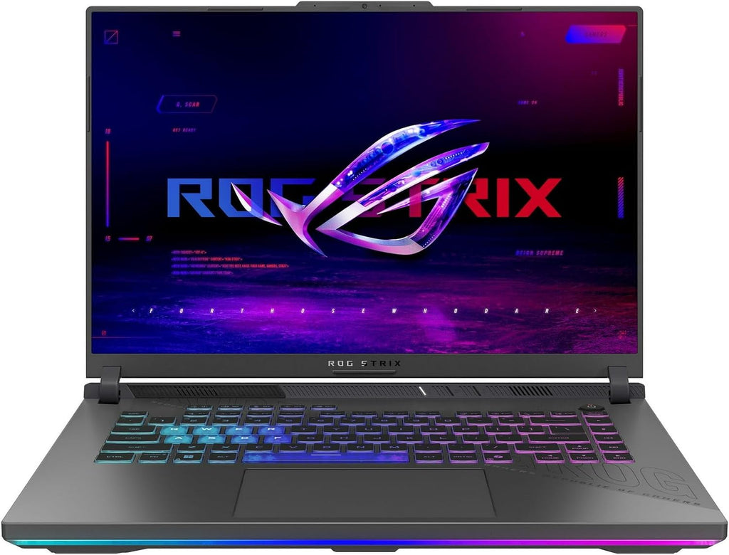 ASUS 2025 Gaming Laptop | ROG Strix G16 | AMD 16-Core Ryzen 9 9955HX | NVIDIA GeForce RTX 5060 | 64GB DDR5 | 4TB SSD | 16' 1920x1200 165Hz | Win11 Pro - Wi-Fi 6E - BT 5.3 - RGB Backlit KB - Gray