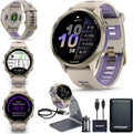 Garmin Forerunner 970 GPS Running Smartwatch, French Gray | Premium Training & Recovery, Sleep Coach, Heart Rate, Download Music, Up to 15 Day Battery | Signature Series Power Bundle