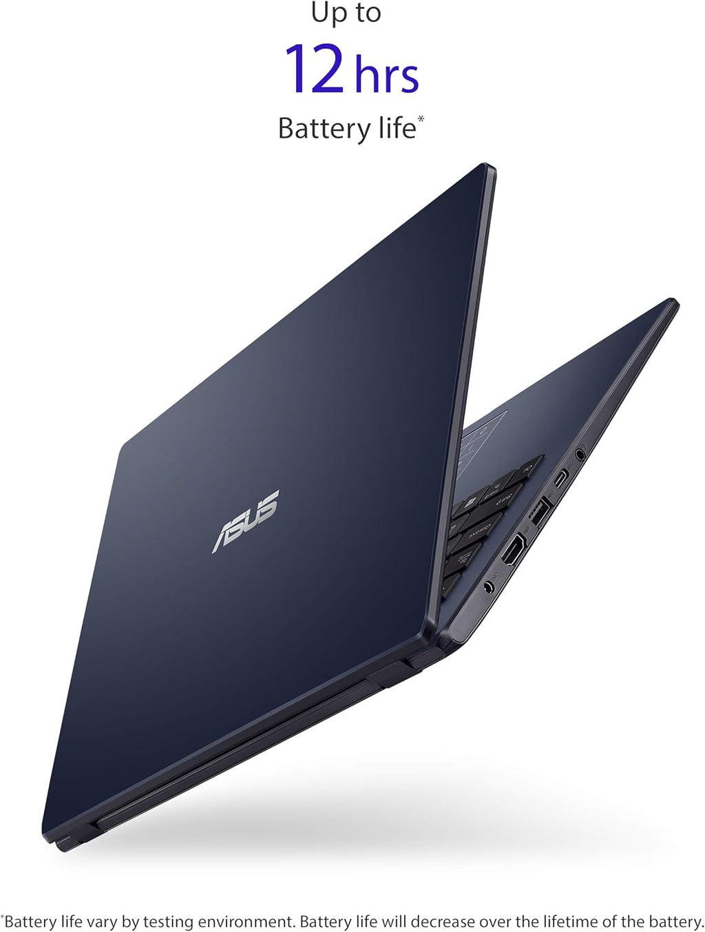 ASUS L410 MA-DB04 Ultra Thin Laptop, 14' FHD Display, Intel Celeron N4020 Processor, 4GB RAM, 128GB Storage, NumberPad, Windows 10 Home in S Mode, Star Black