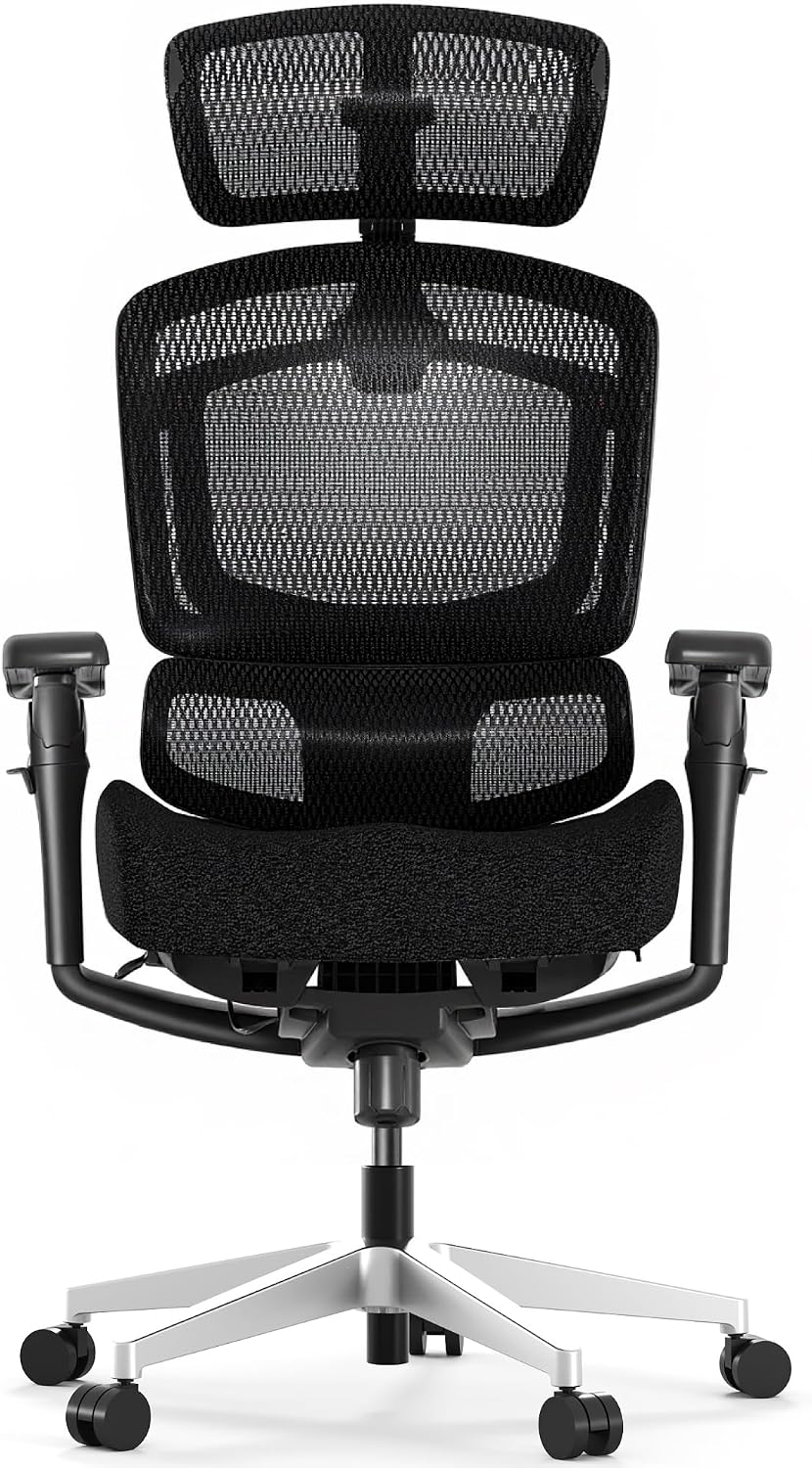 FLEXISPOT ErgoX-PRO Ergonomic Office Chair Black – Cloudtech Cushion, 5D Lumbar, 7D Armrests, 4D Headrest, 551LBS Capacity – Office, Gaming, Home