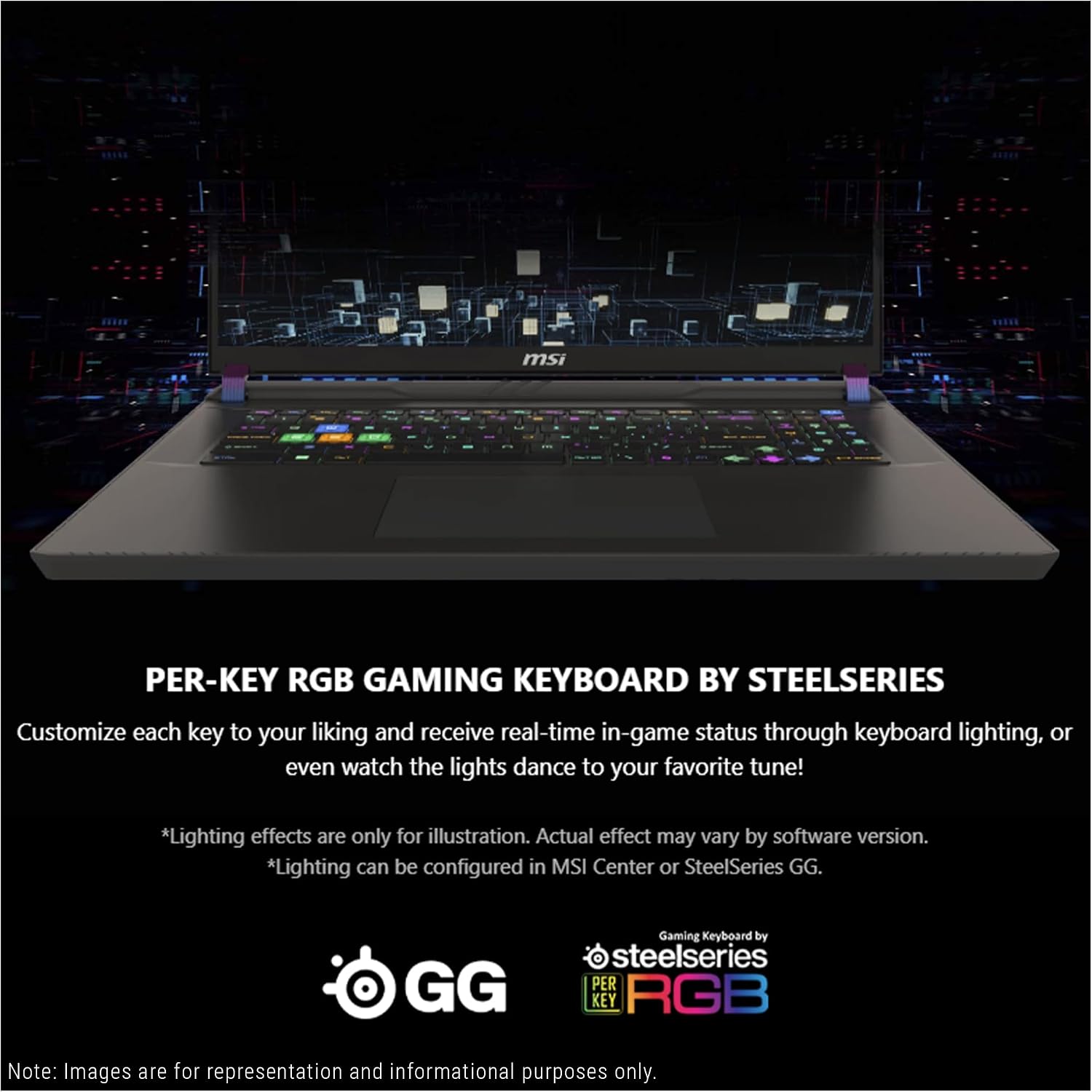 msi Vector 17 HX Gaming Laptop, Intel i9-14900HX, 64 GB DDR5 RAM, 2 TB PCIe SSD, 17' QHD+ (2560x1600) 240Hz Display, Nvidia G-Force RTX 4080, Backlit Keyboard, W11 Pro, Cosmo Gray