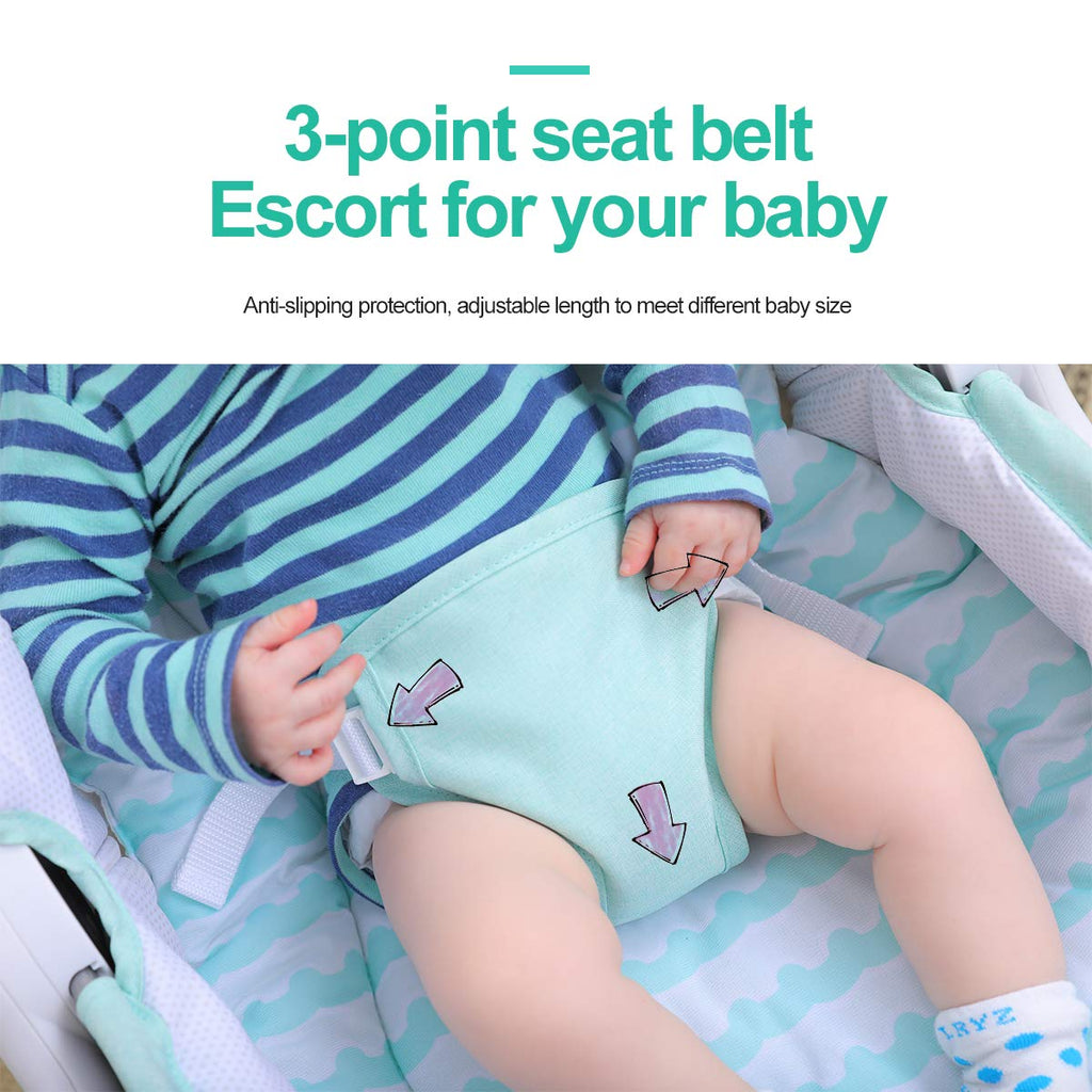 3-in-1 Baby Bouncers, Can sit and Lie Down, Brilliant Bouncer,Rocking Bouncer, Soothing Vibration, 3rd Gear Adjustment, Suitable for Babies Boys/Babies Girls/Newborns Baby
