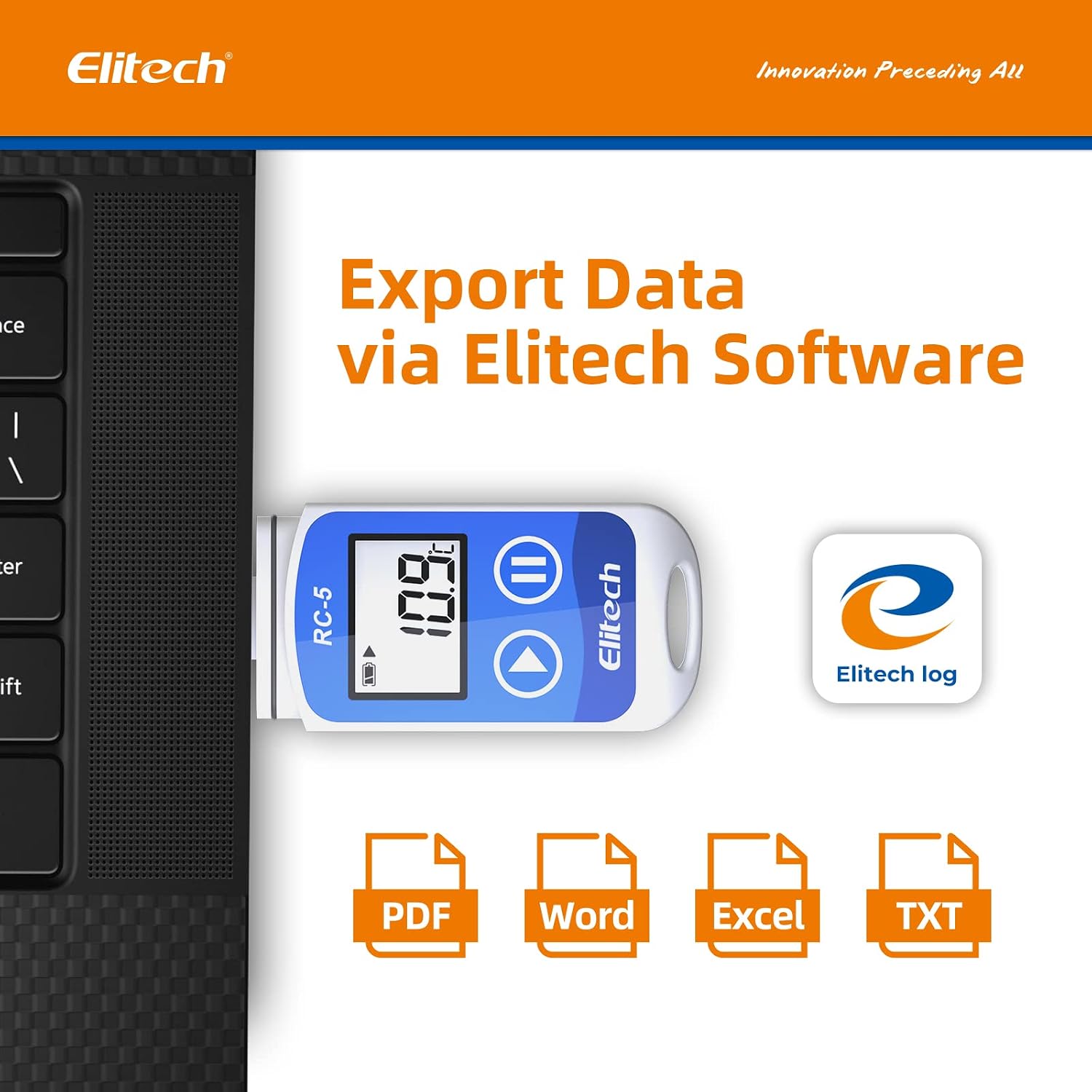 Elitech RC-5 USB Temperature Data Logger Recorder 32000 Points High Accuracy (10 Pack)