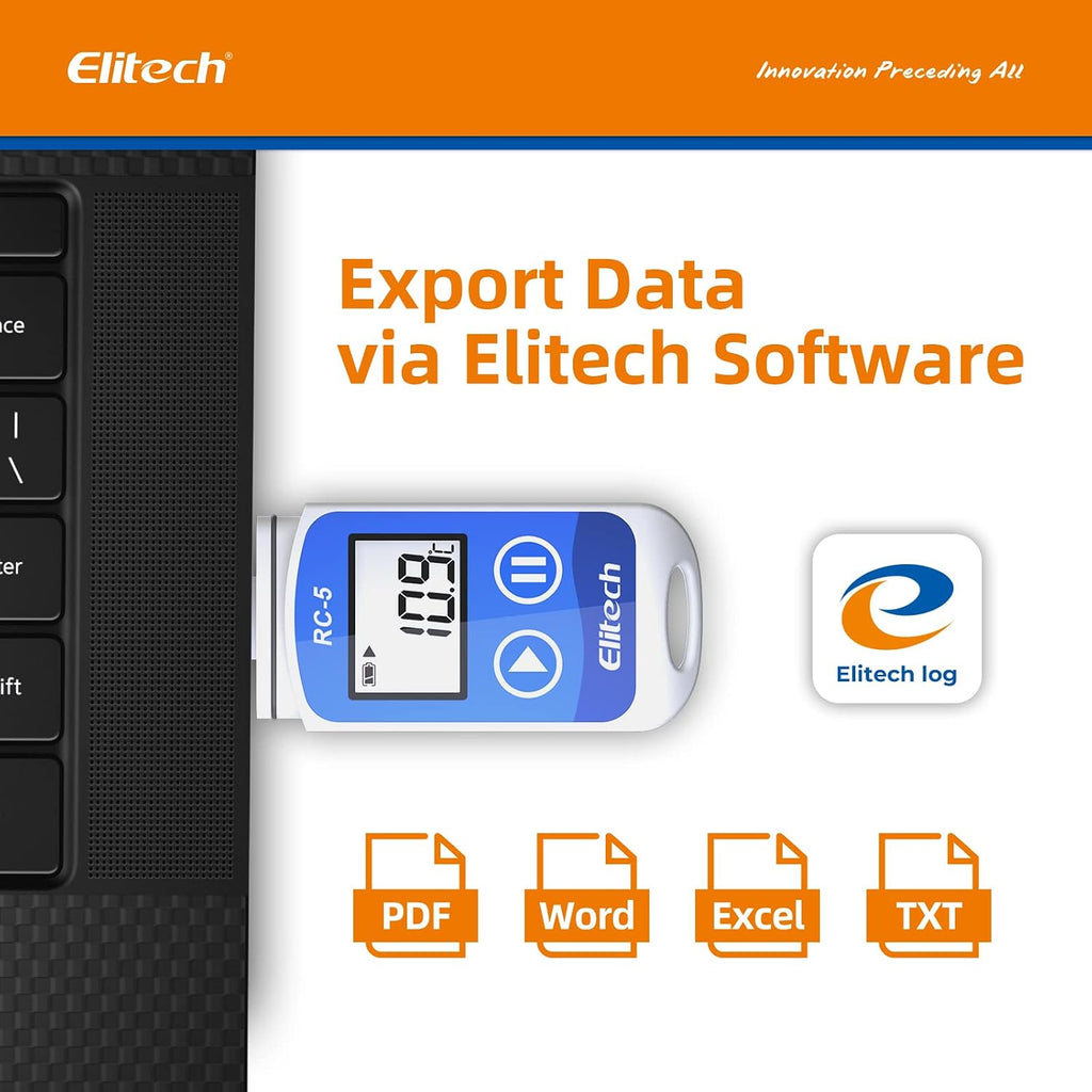Elitech RC-5 USB Temperature Data Logger Recorder 32000 Points High Accuracy (50 Pack)