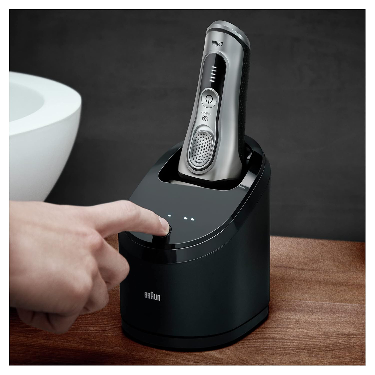 Braun Series 9 Electric Shaver Replacement Head - 92S - Compatible with All Series 9 Electric Razors & Clean & Renew Refill Cartridges CCR - 4 Pack
