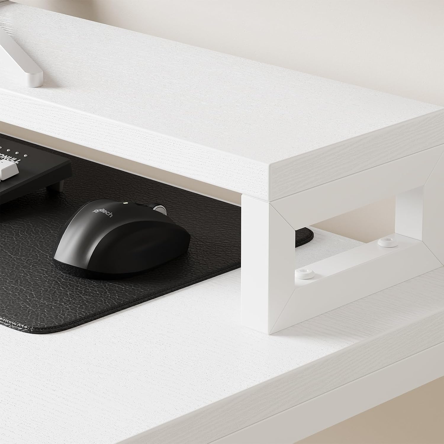 L Shaped Office Desk with Power Outlets, Computer Desk with Drawers, Shelves, for Gaming, Corner Work, Home Office, Study