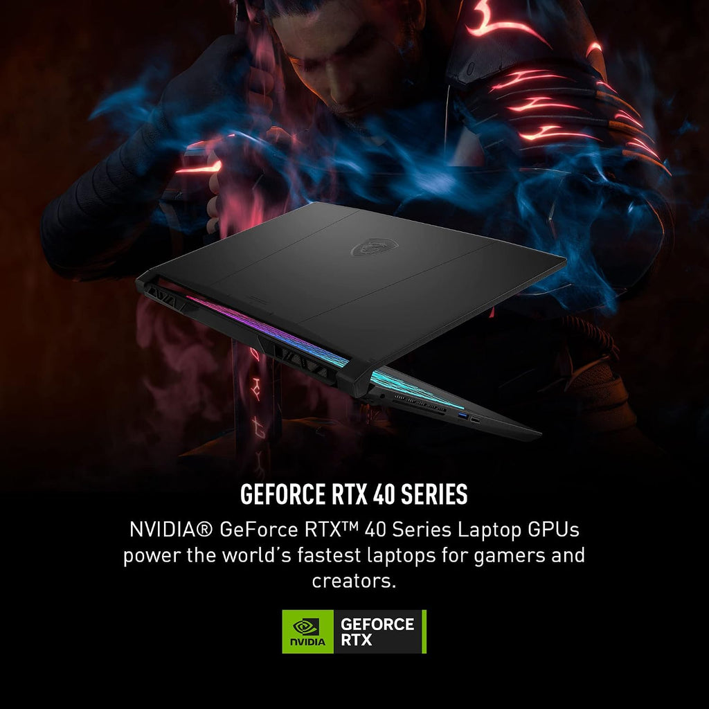 msi Katana 15 Laptop: Intel Core i7-13620H, GeForce RTX 4060, 15.6' FHD 144Hz, 16GB DDR5, 1TB NVMe SSD, USB 3.2 Gen1 Type C w/DP, Cooler Boost 5, Win 11 Pro: Black B13VFK-1264US