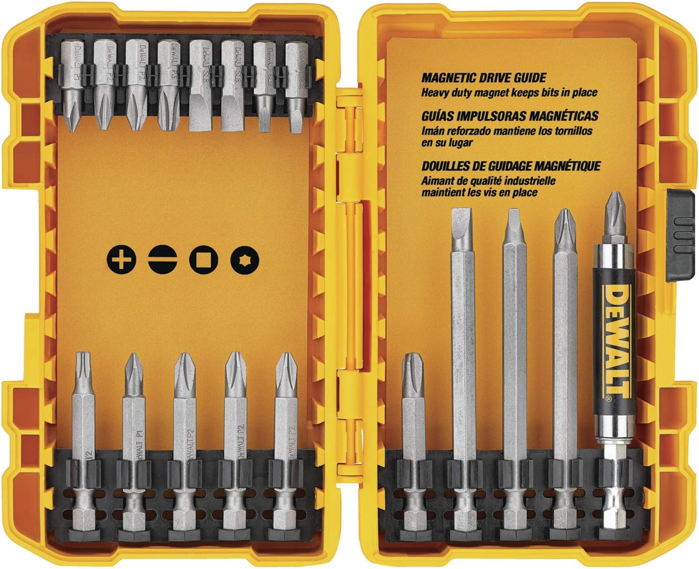 DEWALT 20V MAX* Cordless Drill/Driver Kit with Screwdriver/Drill Bit Set, 100-Piece (DCD771C2 & DWA2FTS100)