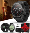 PlayBetter Garmin epix Pro (Gen 2) Sapphire (Carbon Gray DLC/Black, 51mm) GPS Outdoor Watch Gift Box Bundle - AMOLED Display & Built-in Flashlight - includes Screen Protectors, Wall Adapter & Case
