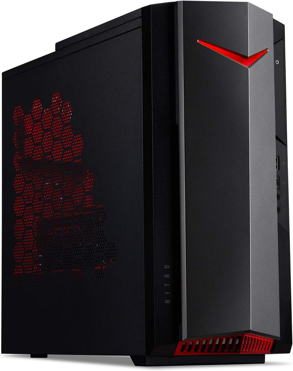 acer Nitro 50 N50-640-UR13 Gaming Desktop | 12th Gen Intel Core i5-12400F 6-Core Processor | NVIDIA GeForce RTX 3050 | 16GB 3200MHz DDR4 | 512GB SSD | 1TB HDD | Intel Wi-Fi 6E AX211 | Windows 11 Home