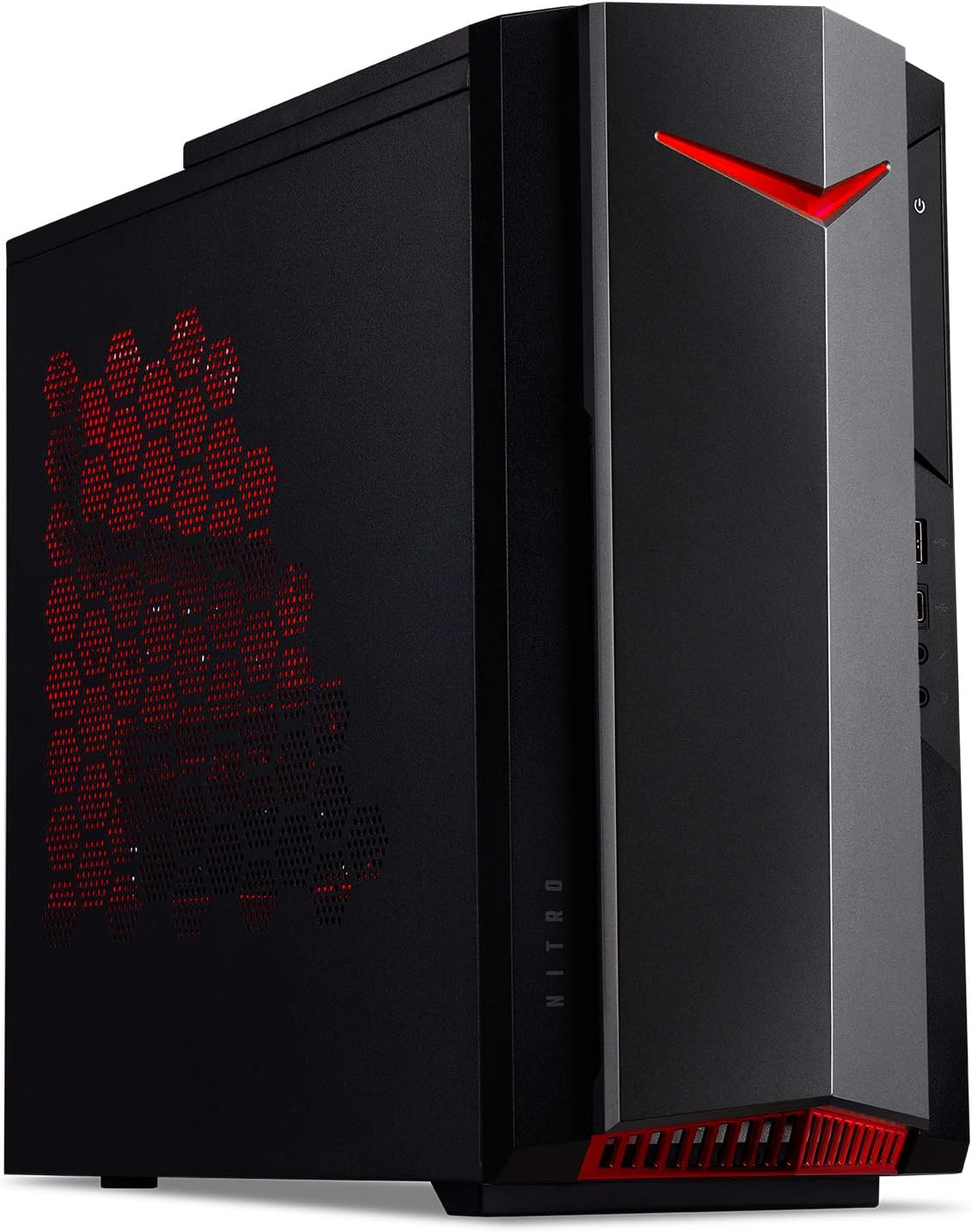 acer Nitro 50 N50-640-UR13 Gaming Desktop | 12th Gen Intel Core i5-12400F 6-Core Processor | NVIDIA GeForce RTX 3050 | 16GB 3200MHz DDR4 | 512GB SSD | 1TB HDD | Intel Wi-Fi 6E AX211 | Windows 11 Home