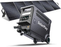 SolarPlay Portable Power Station 3600W (5500W Peak), 3840Wh Solar Generator with 400W Solar Panel, LiFePO4 Battery, 2Hrs Fast Charging, Adjustable, UPS with AC output for Home Camping