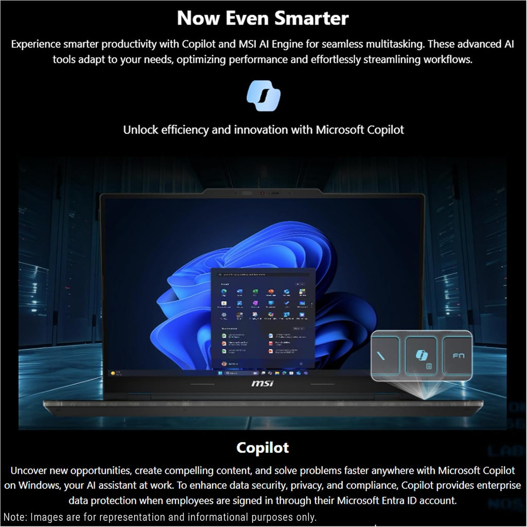 msi Cyborg 15 Gaming Laptop, Intel 7-240H, 16 GB DDR5 RAM, 2 TB PCIe SSD, 15.6' FHD (1920x1080) 144 Hz IPS Display, Nvidia G-Force RTX 5060, 4-Zone RGB Keyboard, W11 Home, Translucent Black