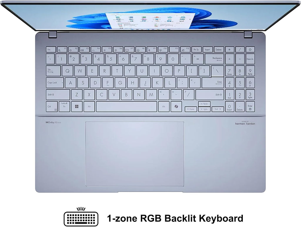 ASUS Vivobook S16 AI PC Laptop 16' 2.8k OLED 120Hz (600nits, 100% DCI-P3) Intel 16-core Ultra 9 285H 32GB RAM 4TB SSD Backlit for Creator Designer Business Professional Win11 ICP Hub