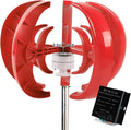 3000W Wind Turbine Generator Camping 12V 24V Vertical Windmill Low Noise Speed Start Rotation Vertical Wind Turbine Generator with MPPT Controller