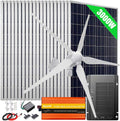 3000W Wind Turbine Generator Solar Panel System with 3000W Power Inverter: 20pcs 100W Poly Solar Panel + 1000W 48V Windmill + 40A MPPT Charge Controller + Cables + Z Mount Brackets