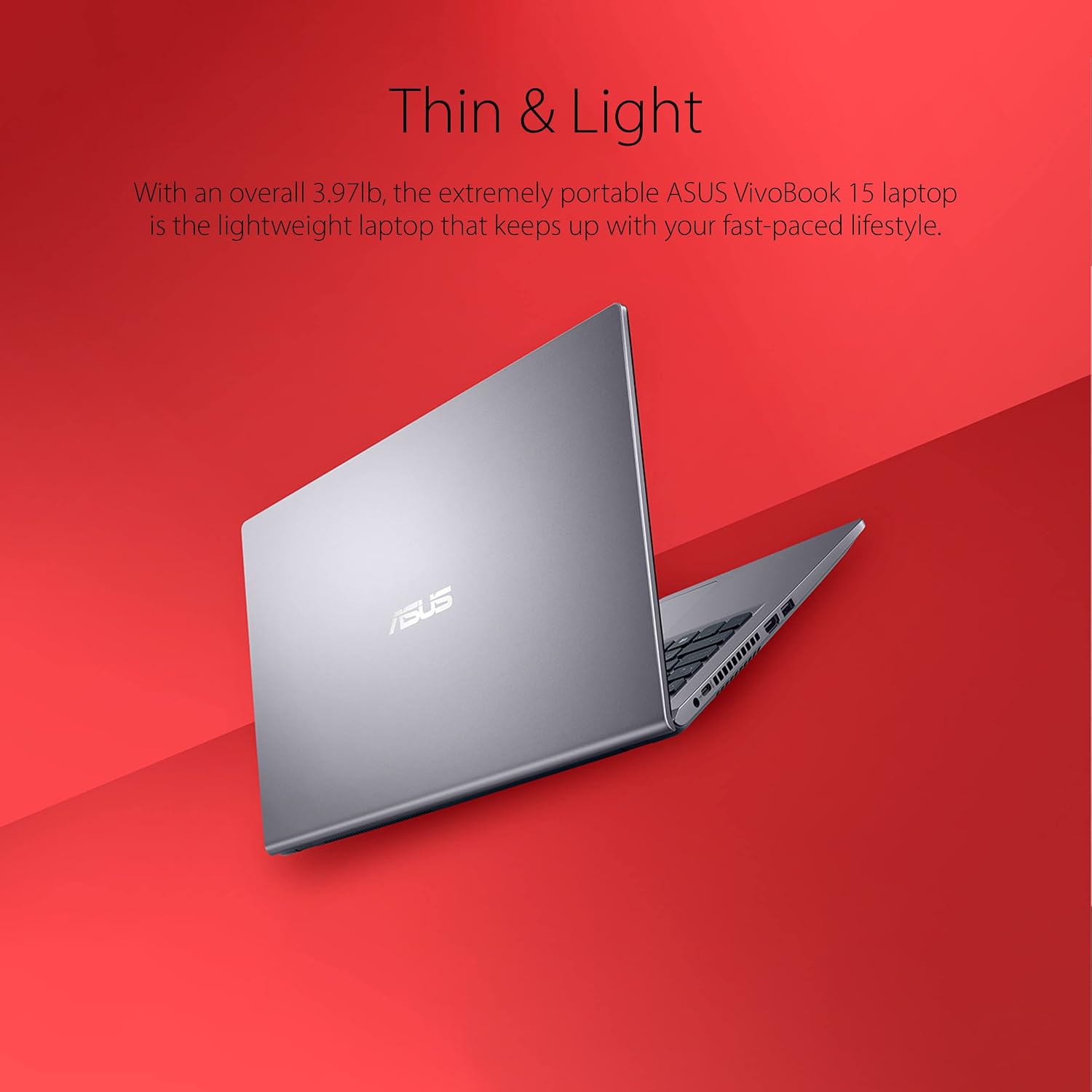 ASUS VivoBook 15 F515 Laptop, 15.6' FHD Display, Intel i3-1115G4 CPU, 8GB DDR4 RAM, 128GB SSD, Windows 11 Home in S Mode, Slate Grey, F515EA-AH34