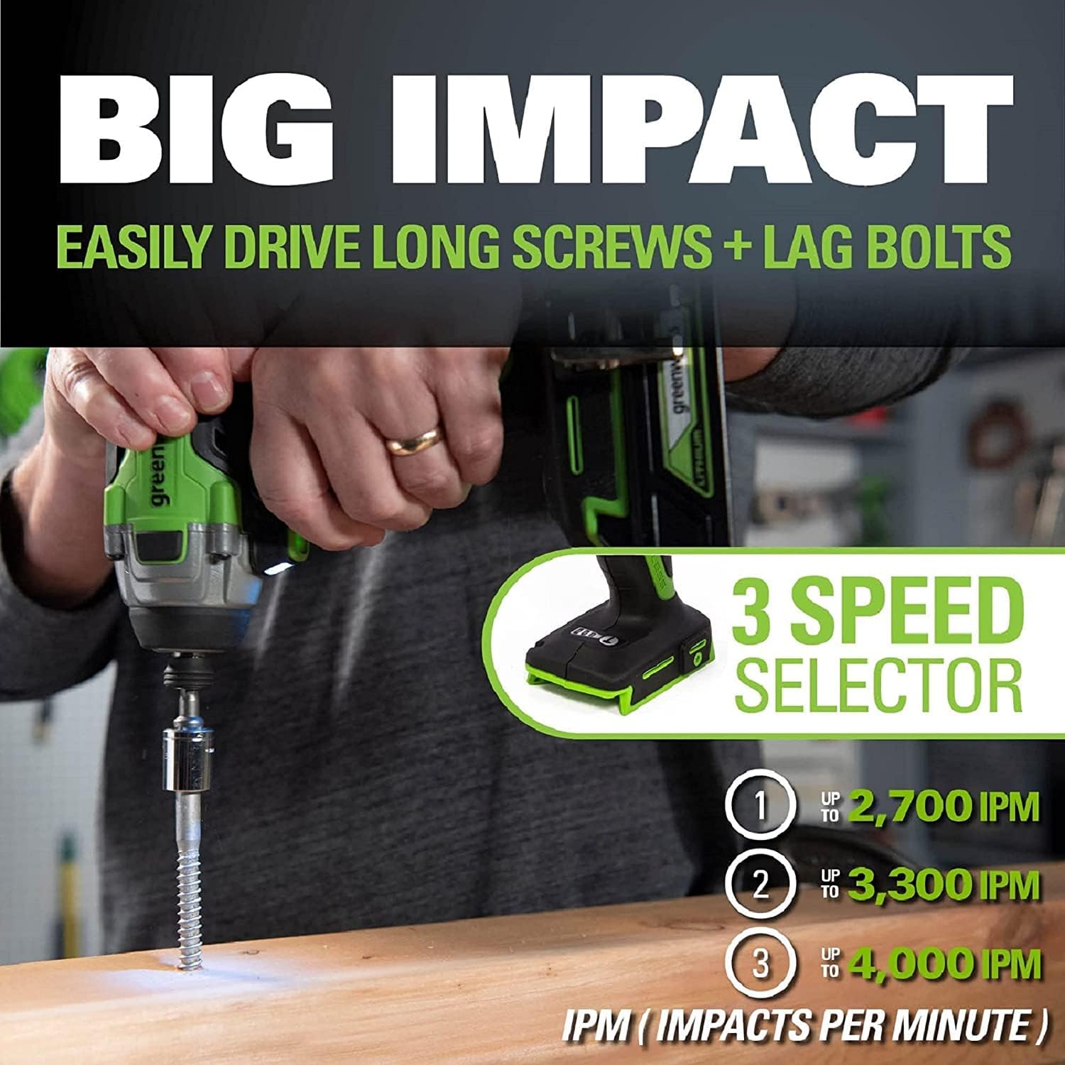 Greenworks 24V Brushless 310 in./lbs Drill / Driver + 2650 in./lbs Impact Driver Combo Kit, (2) USB (Power Bank) Batteries and Dual Port Charger Included LED Light, 2pcs Driving Bits with Tool Bag