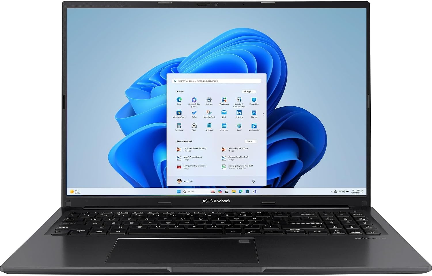 ASUS Vivobook 16' WUXGA 1920 x 1200 Laptop|Intel Core i7-1355U|Intel Iris X Graphics|Black|Backlit| 16GB RAM | 512GB SSD |Windows 11 Home |Bundle with Wireless Mouse
