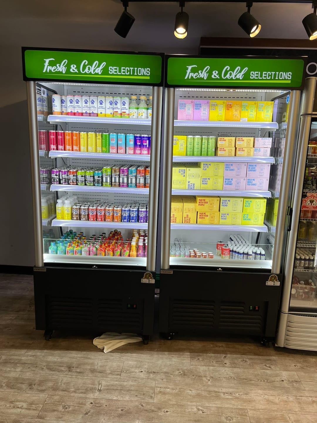 36'' Open Air Merchandiser Display Refrigerator Cooler Commercial Refrigerator, Grab and Go Showcase Merchandiser Display Cooler,ETL Sanitation