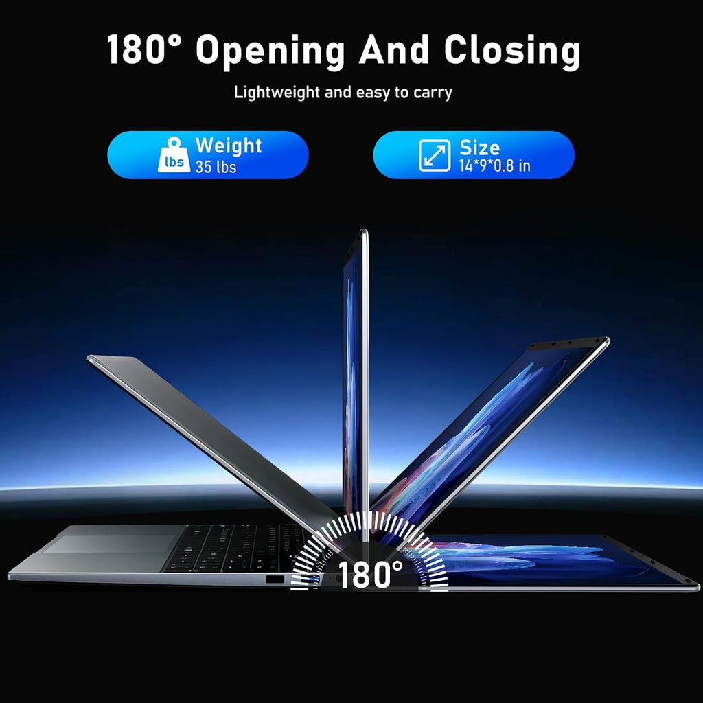 FUNYET Gaming Laptop, 16 inch Laptop Computer 2026 with Window 11 Pro, 16GB RAM 512GB SSD, Int 13th Gen N150 Processor(up to 3.6GHz), Backlit Keyboard, Mini HDMI, FHD 1920 * 1200