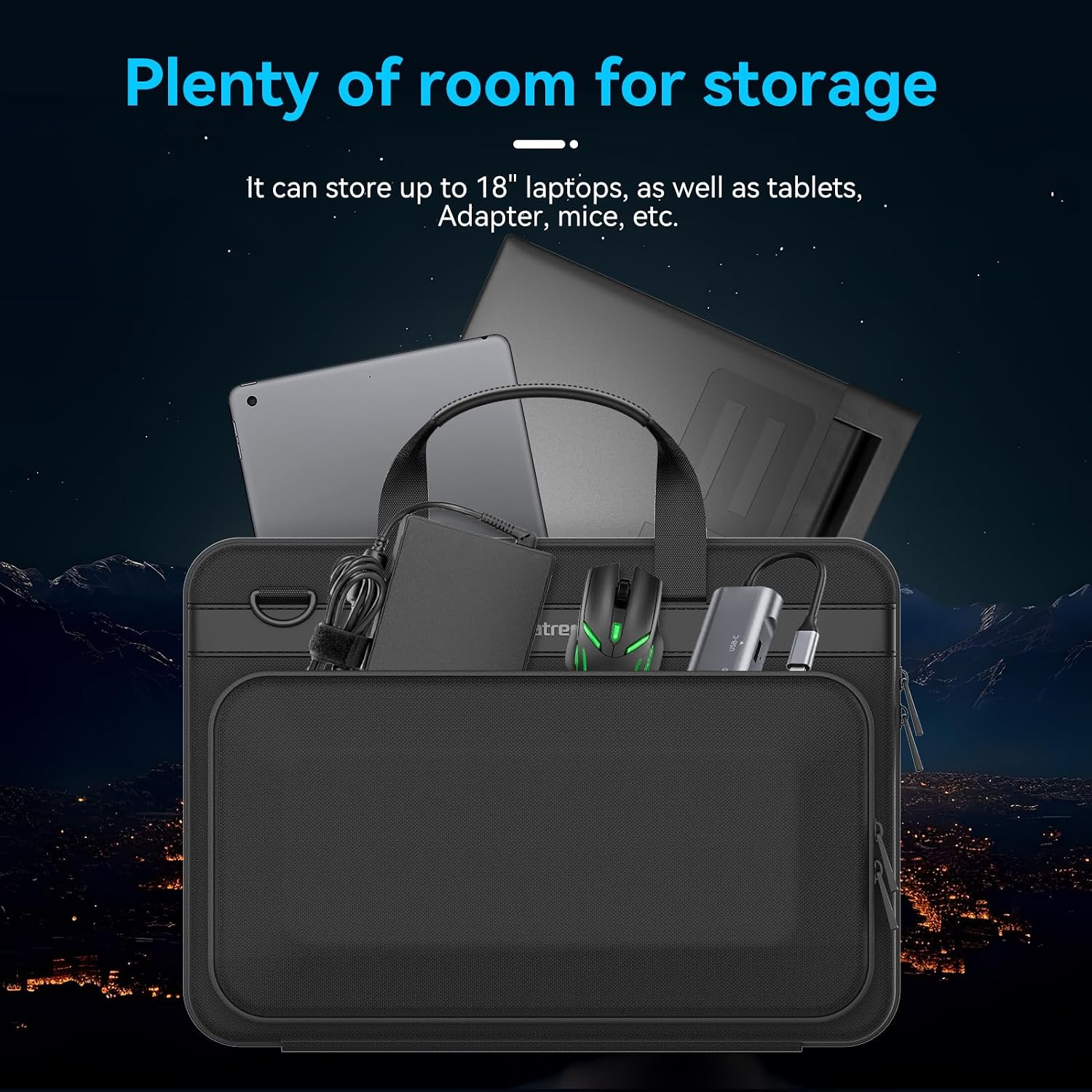 Smatree Heavy Duty Hard Case for MSI 17.3 inch GP77/GP76/GP78 Gaming Laptop, for Raider GE78/GE68 14V/GE77/GE76, for Vector 16/17 HX (A800XL)