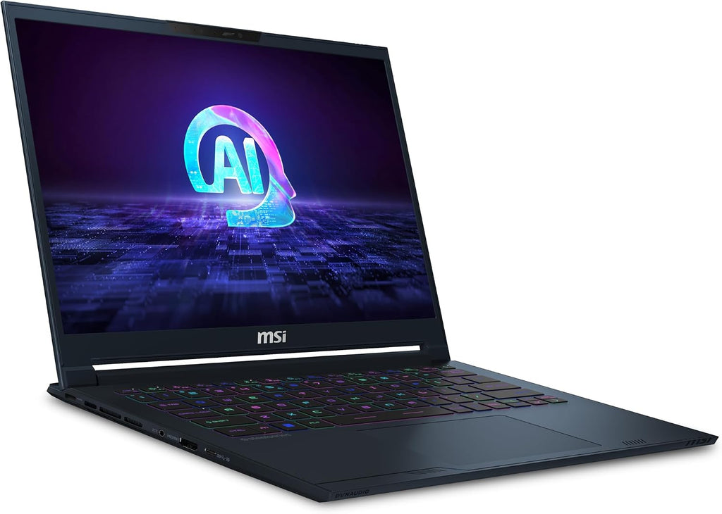 msi Stealth 14 AI Studio 14' 165Hz FHD+ Gaming Laptop: Intel Core Ultra 9-185H, NVIDIA Geforce RTX 4060, 32GB DDR5, 1TB NVMe SSD, Thunderbolt 4, Win 11 Pro: Star Blue A1VFG-091US