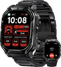 AMAZTIM GPS Smart Watch for Men, 6 Satellite Positioning, Compass, Stainless Steel Body, 50M Waterproof, 480mAh Extra-Large Battery, Answer/Make Call, 1.96' AMOLED Screen, Compatible for Android iOS
