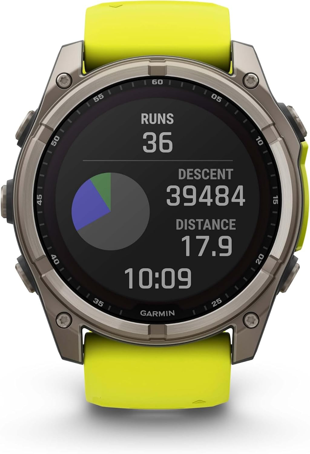 Garmin Fenix 8 – 51 mm, Solar, Sapphire Amp Yellow/Graphite Silicone GPS Smartwatch Black Earbuds Bundle