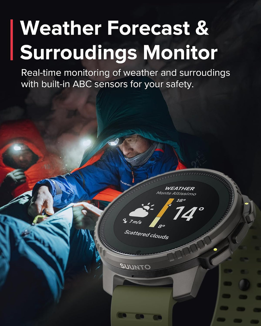 SUUNTO Vertical GPS Adventure Watch, Activity Tracker w/Dual-Band GNSS & Offline Maps, Supports 95+ Sports, Training Metrics & Recovery Insights, Solar Charging Opt. for 1yr Daily Use