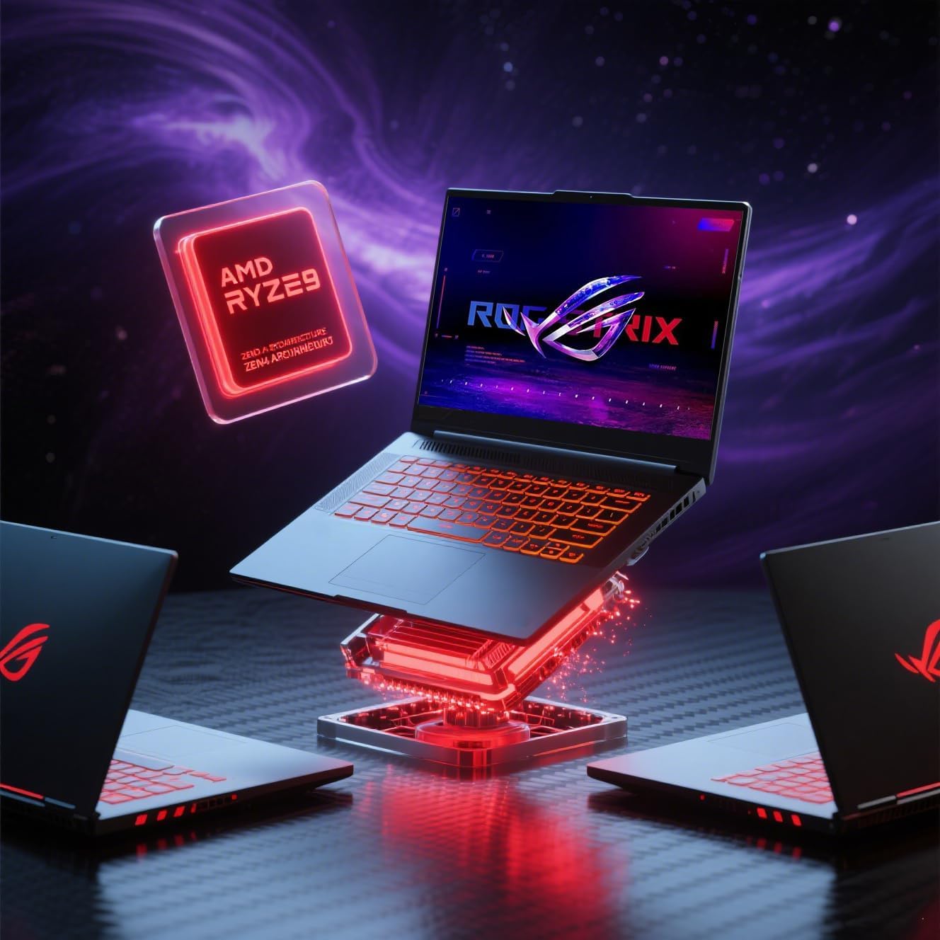 ASUS ROG Strix-G16 Gaming Laptop - 16' 165Hz 300 nits Display, AMD Ryzen 9 8940HX (Up to 5.3 GHz), NVIDIA GeForce RTX 5070 Ti, 64GB DDR5 RAM, 2TB SSD, WiFi 6E, Backlit KB, Win11 Pro, with Accessories