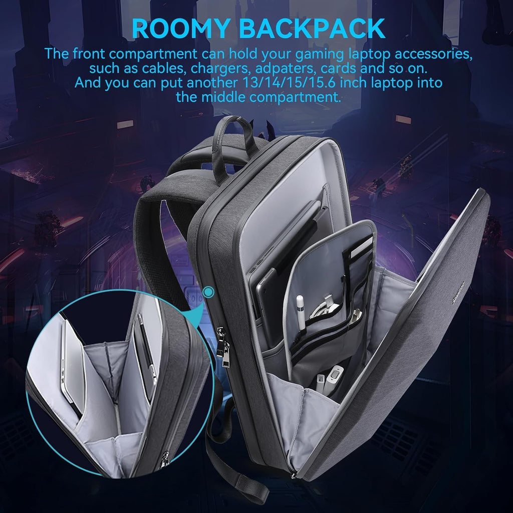 Smatree Hard Double Laptop Backpack for 16 inch ASUS ROG Strix SCAR 16 2025/2024/2023, ROG Strix G16 2025/2024/2023, ROG Zephyrus G16 2025/2024, Razer Blade 16, Alienware M16, DELL G16,HP Victus/OMEN