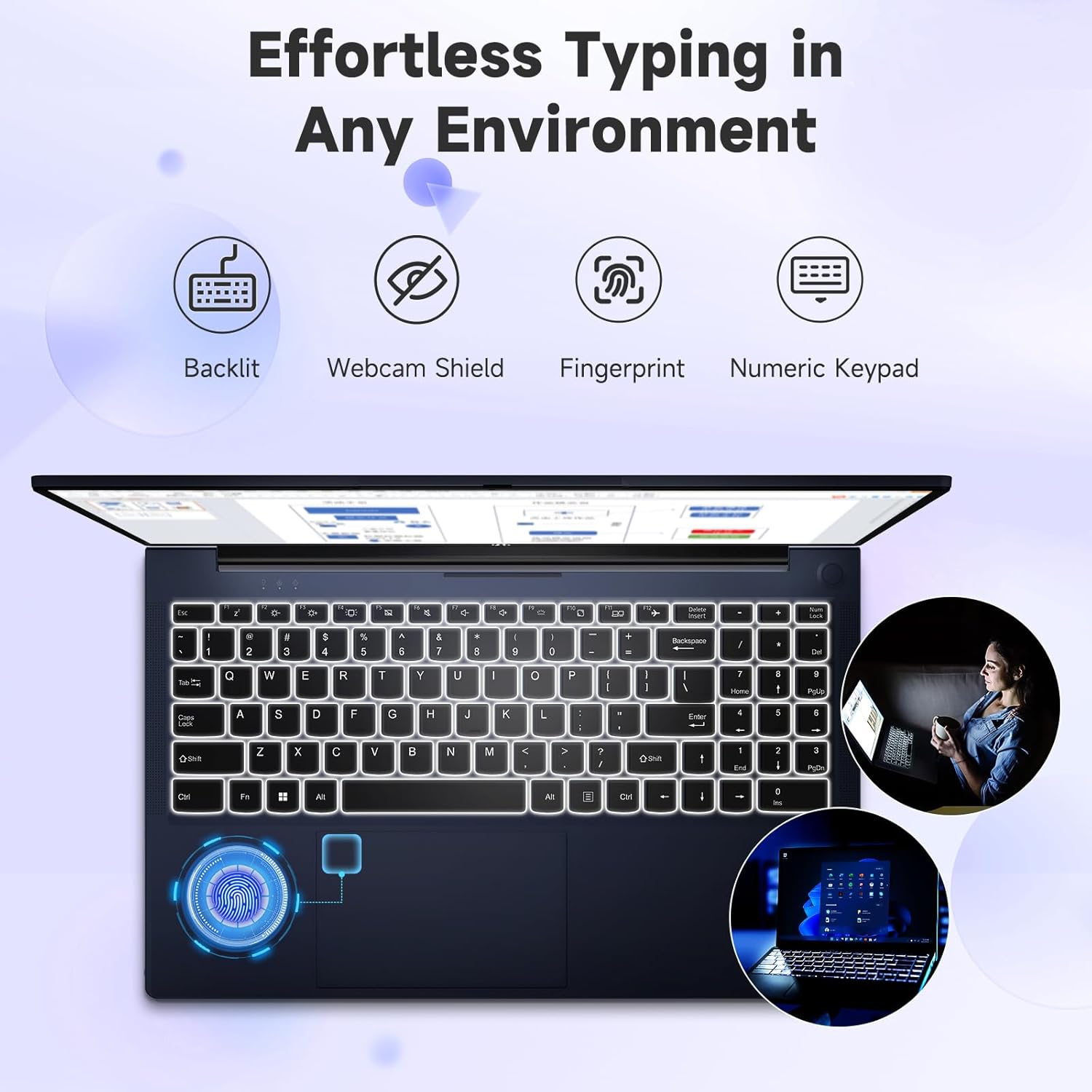 NIMO 15.6' FHD Laptop, Intel 6 Core i3-1215U Processor Up to 4.4 GHz (Beats R5 7520U) 8GB RAM 128GB SSD Computer with 65W Type-C 180° Viewing Wi-Fi 6 HDMI, Portable for School and Work