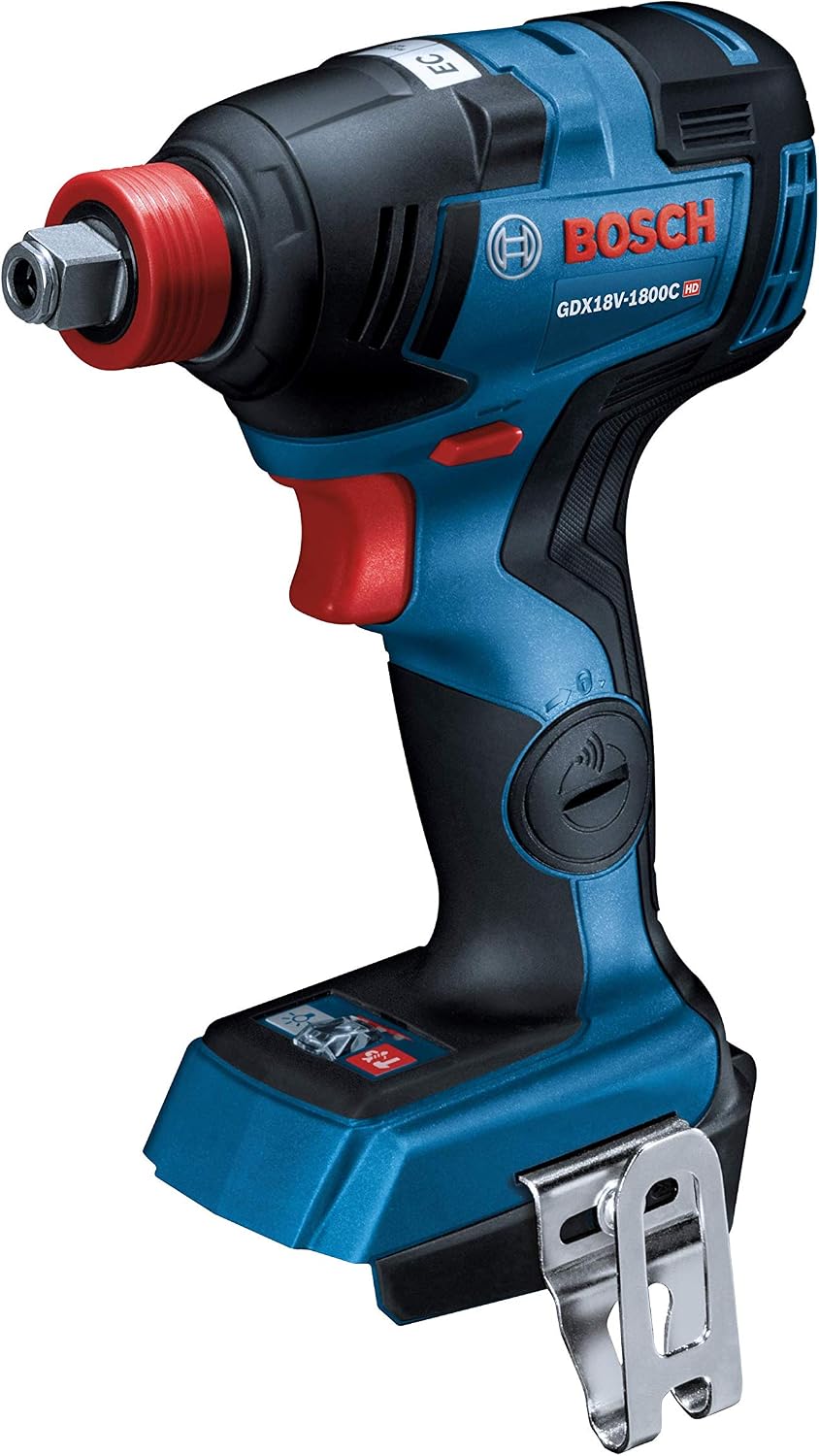 BOSCH GXL18V-251B25 18V 2-Tool Combo Kit with 1/4 In. and 1/2 In. Two-In-One Impact Driver, Compact Tough 1/2 In. Hammer Drill/Driver and (2) CORE18V 4.0 Ah Batteries