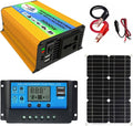 Portable Solar Power System 3000W Inverter with 18W Waterproof Solar Panel & Smart LCD Charge Controller for RV and Home Use