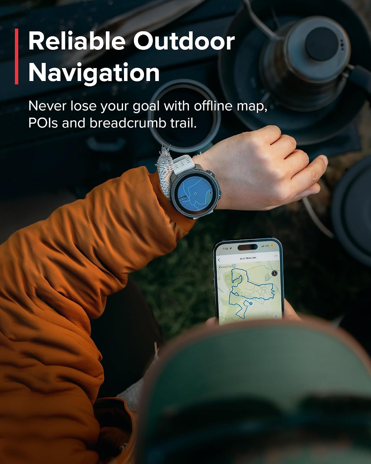 SUUNTO Vertical GPS Adventure Watch, Activity Tracker w/Dual-Band GNSS & Offline Maps, Supports 95+ Sports, Training Metrics & Recovery Insights, Solar Charging Opt. for 1yr Daily Use