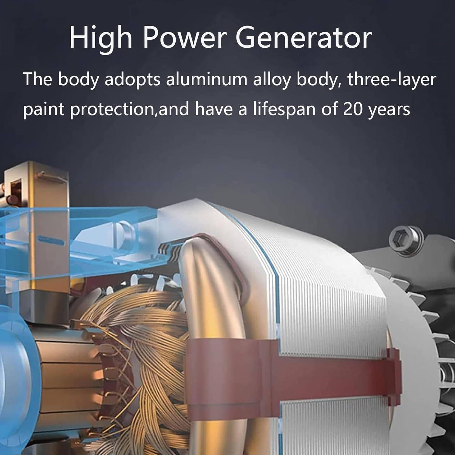 Vertical Axiss Magnetic Levitation Wind Turbine Windmill,Portable Wind Turbine Generator for Terrace,Maintaining a Large Amount of Power,Marine,Motor Home,3000W-12V