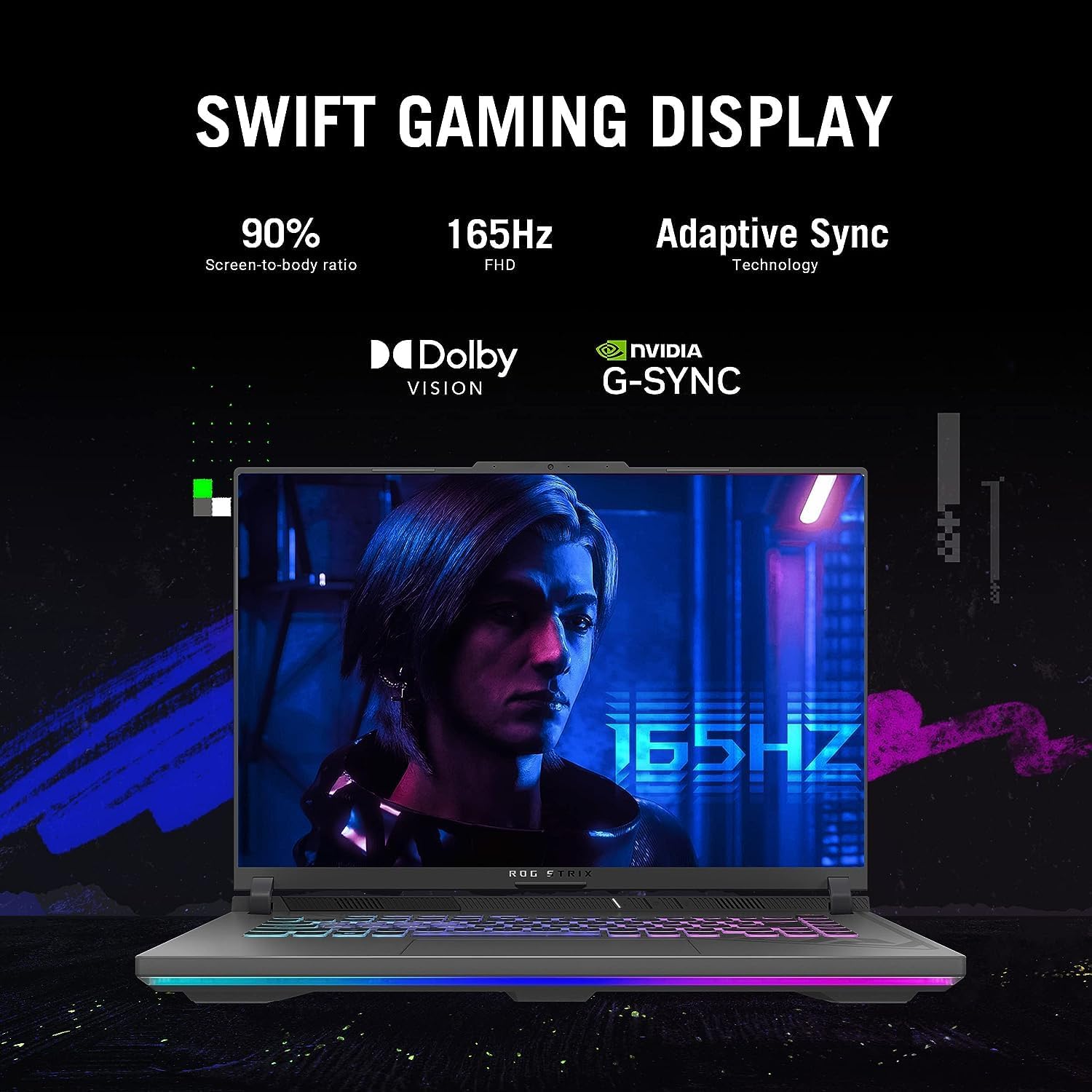 ASUS ROG Strix G16 Gaming Laptop, AMD Ryzen 9 8940HX (16 Cores, 32 Threads, up to 5.3GHz), NVIDIA RTX 5070Ti 12GB GDDR7, 64 GB DDR5 RAM, 2 TB SSD, 16' FHD WUXGA Display, Win 11 Pro, w/Accessories
