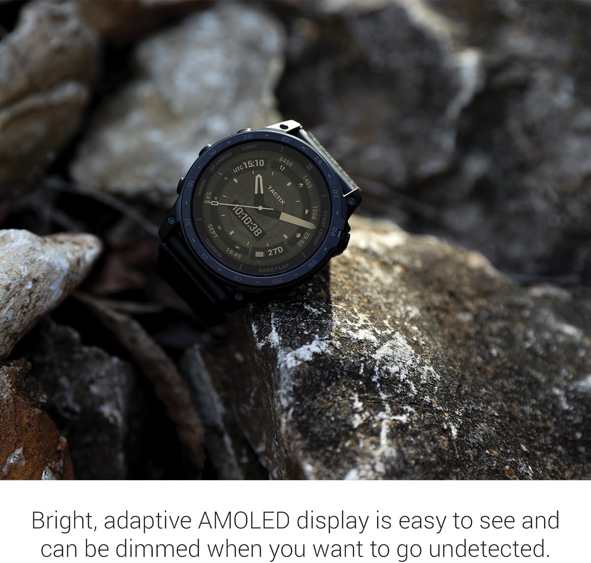 Garmin tactix 7 AMOLED Edition Tactical Military GPS Smartwatch | Touchscreen, Stealth Mode, Flashlight, Multicontinent Mapping, Weather, Health Metrics, with Signature Series Gift Bundle