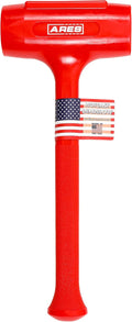 ARES 4131012 – 9.5-Pound Sledge Deadblow Hammer – Steel Shot-Filled Head Breaks Down Debris, Drives Stakes, Indoor and Outdoor Construction – Polyurethane Design Minimizes Rebound - Made in USA