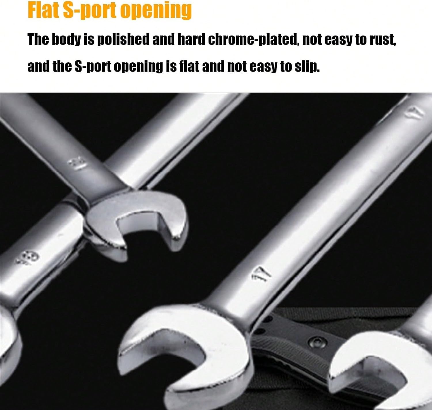 HYCHIKA 6PCS Ratcheting Wrench Combination Set, 18 V Max Cordless Impact Wrench, Tool Combo Kit