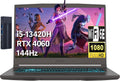msi Thin 15.6' FHD Gaming Laptop, Intel Core i5-13420H, NVIDIA GeForce RTX 4060, 64GB RAM 2TB PCIe SSD, 256gb 9H Docking Station, Wi-Fi 6E, Bluetooth 5.3, Backlit Keyboard, Windows 11 Home, Gray