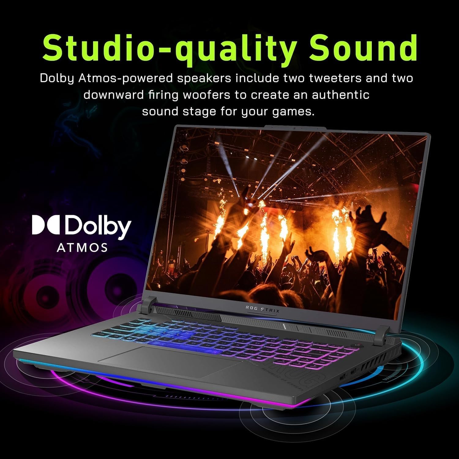 ASUS ROG Strix G16 G614 AI Gaming Laptop 16.0' 165Hz IPS WUXGA Display (AMD Ryzen 9 8940HX, GeForce RTX 5070 Ti 12GB, 32GB DDR5, 1TB PCIe SSD, RGB KB, Win 11 Pro) w/DKZ USB Hub - G614PR-G16.R95070TI