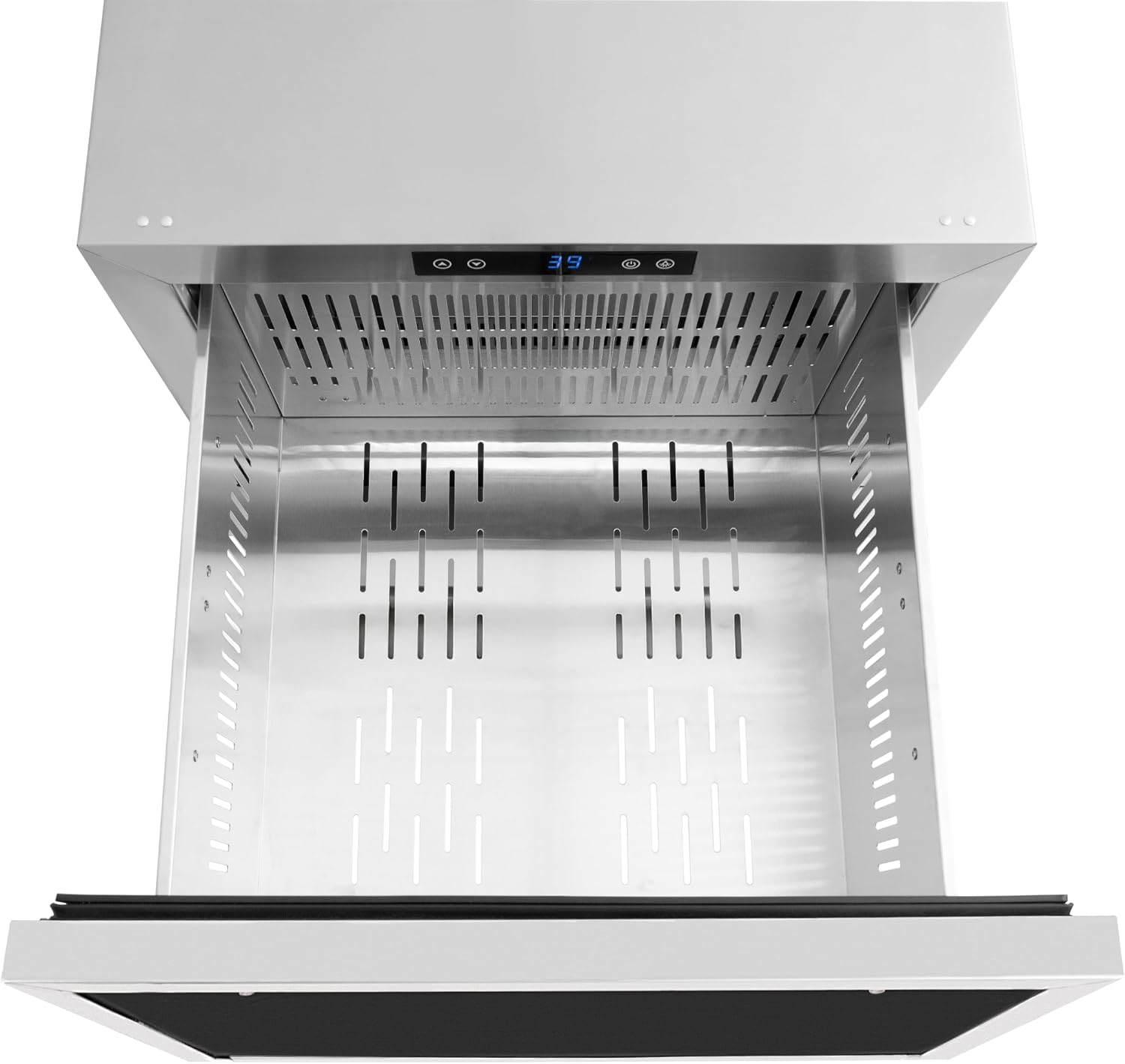 Z Line Kitchen and Bath ZLINE 24 in. Touchstone 168 Can Outdoor-Rated Dual Refrigerator Drawer with Panel-Ready Doors (RDSPO-24)