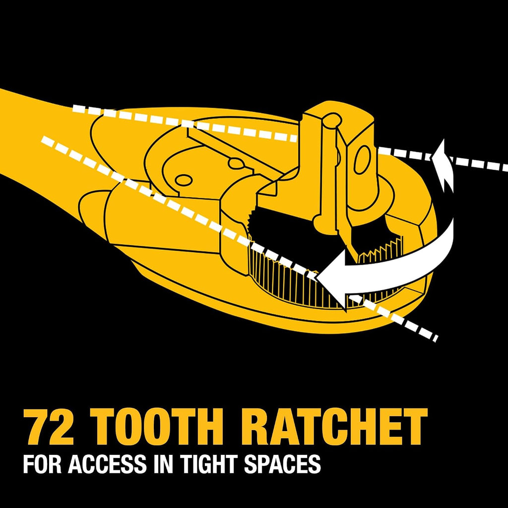DEWALT Mechanics Tools Kit and Socket Set, 204-Piece Dewalt Tool Set, 1/4' & 3/8' & 1/2' Drive, Metric/SAE Deep and Shallow Sockets, 3/8' Hex Bits, Torx Bits, Spark Plugs, Wrenches (DWMT72165)
