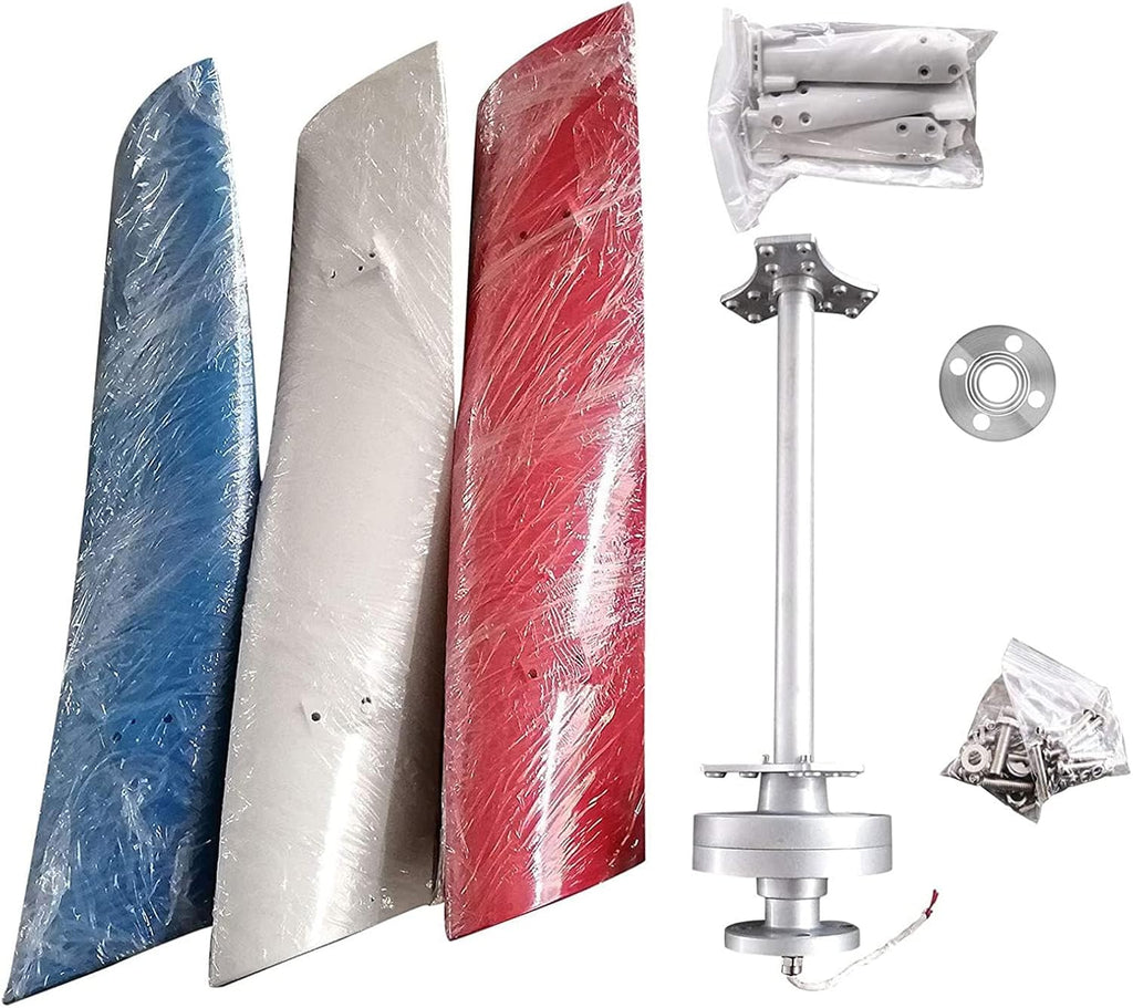 Wind Power Generator Kit 1000W-3000W, 12V-48V with Controller 3 Blades Vertical Wind Generator Windmill Generator for Home Wind Turbine Systems