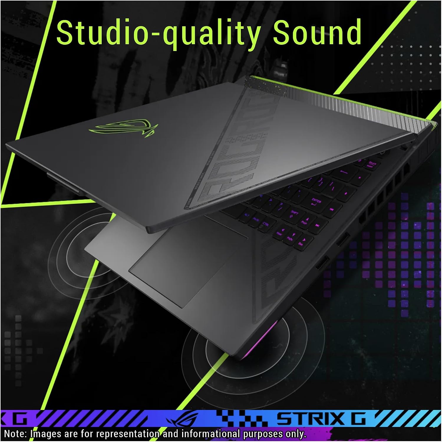ASUS ROG Strix G16 Gaming Laptop, AMD Ryzen 9-9955HX, 32 GB DDR5 RAM, 2 TB PCIe SSD, 16' 2.5K (2560x1600) Display, Nvidia G-Force RTX 5070Ti, Backlit Chiclet Keyboard RGB, W11 Home, Eclipse Gray