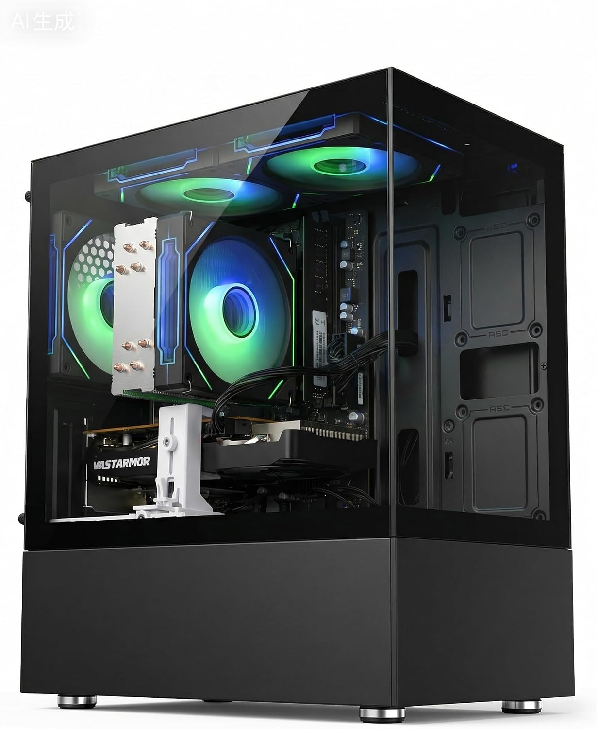 suevery 16GB RAM Core i7 3.6GHz 4-Core Processor NVMe 256GB Prebuilt Tower Desktop Computer Business Home or Office PC Black with WiFi HDMI (Black, Core I7-16G-256G)