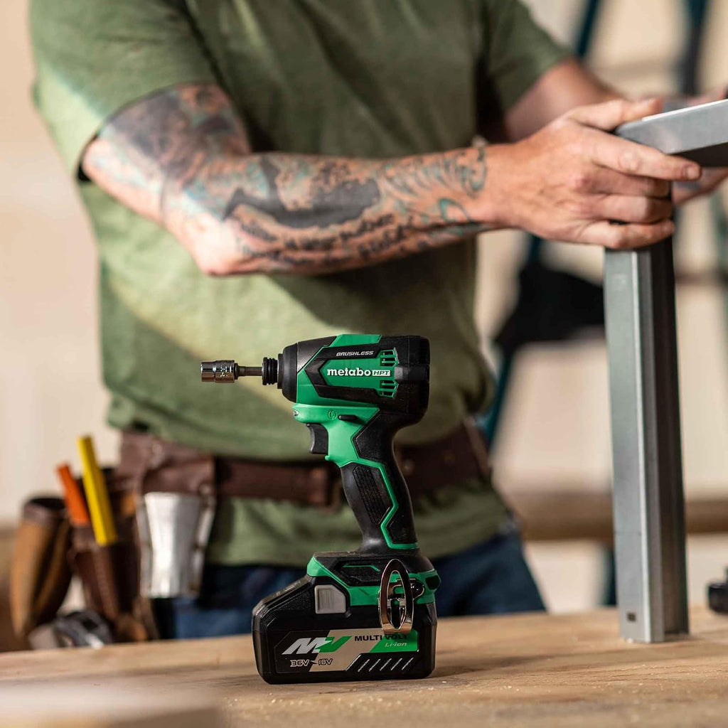 Metabo HPT 18V MultiVolt™ Brad Nailer + Impact Driver Combo Kit, KC18DEXQD